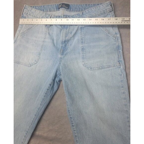 Gap Jeans Womens 14/32 Regular Blue Universal Slim Boyfriend Stretch Denim. HL13 - Picture 4 of 7